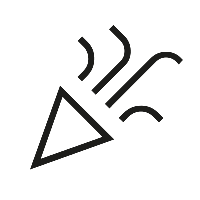 Ein stilisierter Bleistift mit geschwungenen Linien, die Bewegung symbolisieren, auf einem weißen Hintergrund.